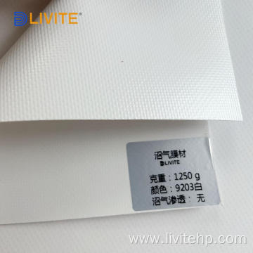 LIVITE 1250gsm PVDF/Acrylic membrane for biogas holder